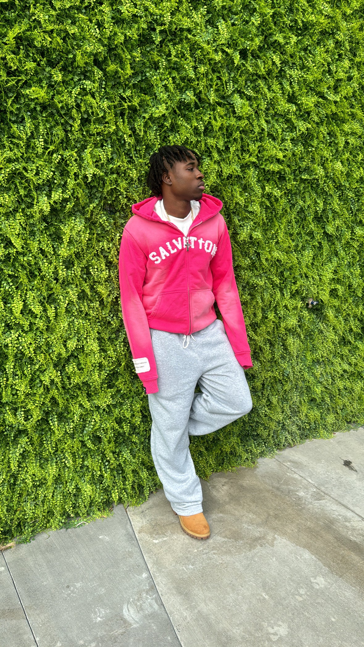 PINK "SALVATION" HOODIE