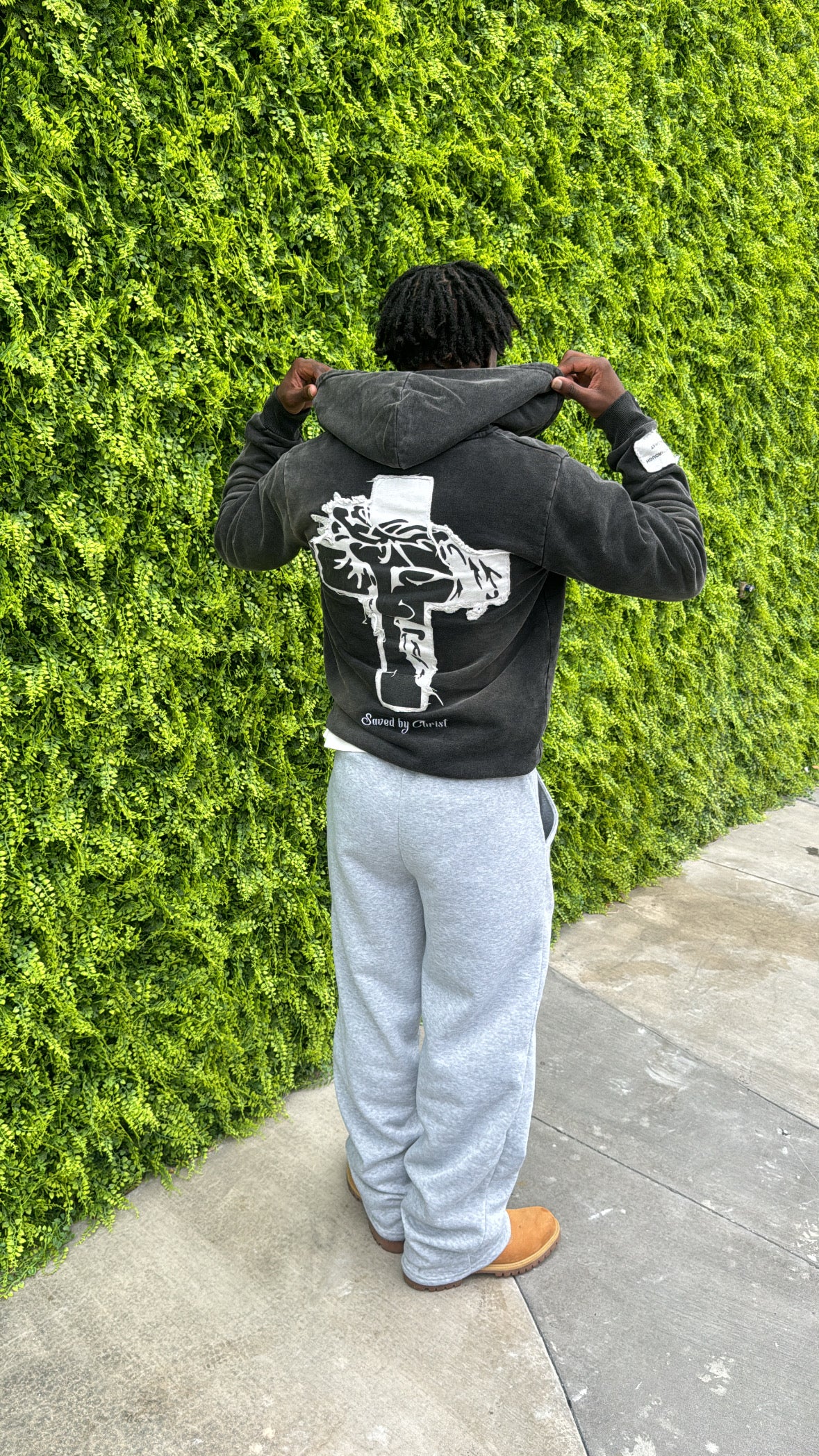 GREY "SALVATION" HOODIE